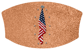 DNSWILL 421 SH CP Flag at Rest Shimmer Copper